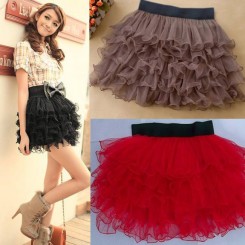 5 Layer Tutu Tulle Short Bouffant Skirt 