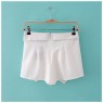  4 Colors Womens Tiered Shorts Irregular Zipper Trousers Culottes Short Skirt 