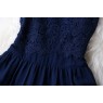  Lace hand-embroidered organza lace sleeveless dress tutu dress