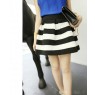 striped tutu waist skirts black and white
