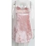 Blush Pink Velvet Slip Dress