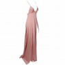 Pink Maxi Slit Elegant  Dress side