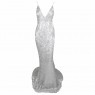 Silver Mermaid Sequins Maxi Dress 