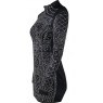 Black Stud Detail High Neck Mini Dress side
