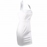 White Elegant Sparkly Satin Halter Dress