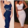 Rosa Embroidery  Black or white Lace Set